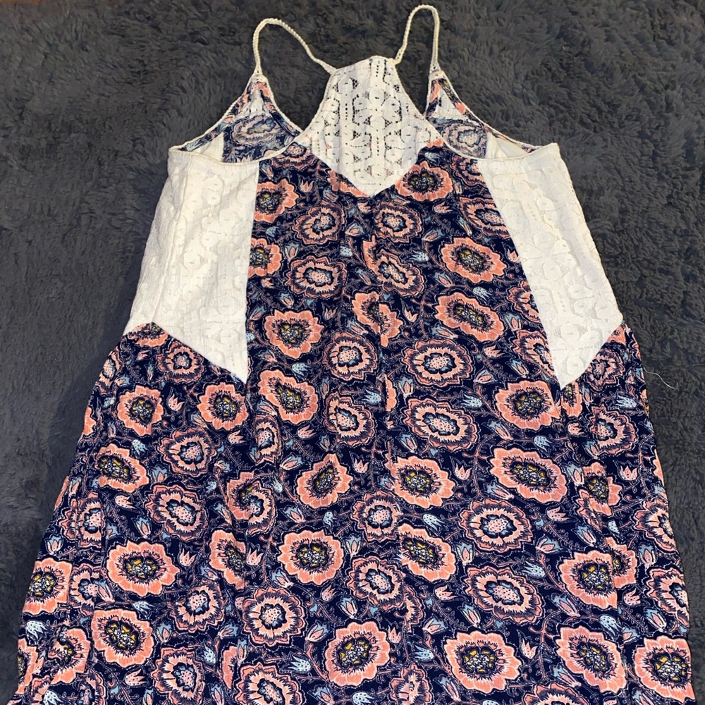 Floral and lace dress